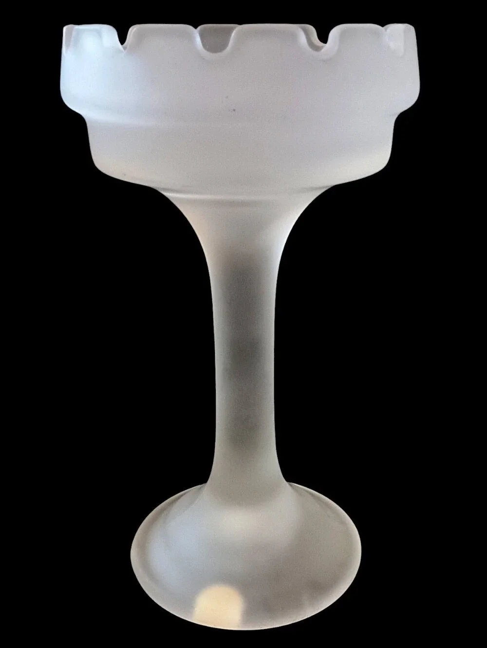 PartyLite Clairmont Frosted Glass Fairy Lamp Base Only White Satin Replacement